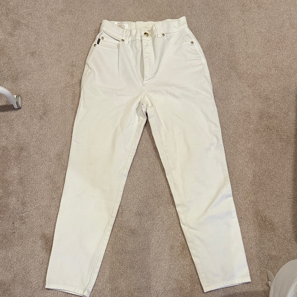 Vintage Escada White Stretch Jeans